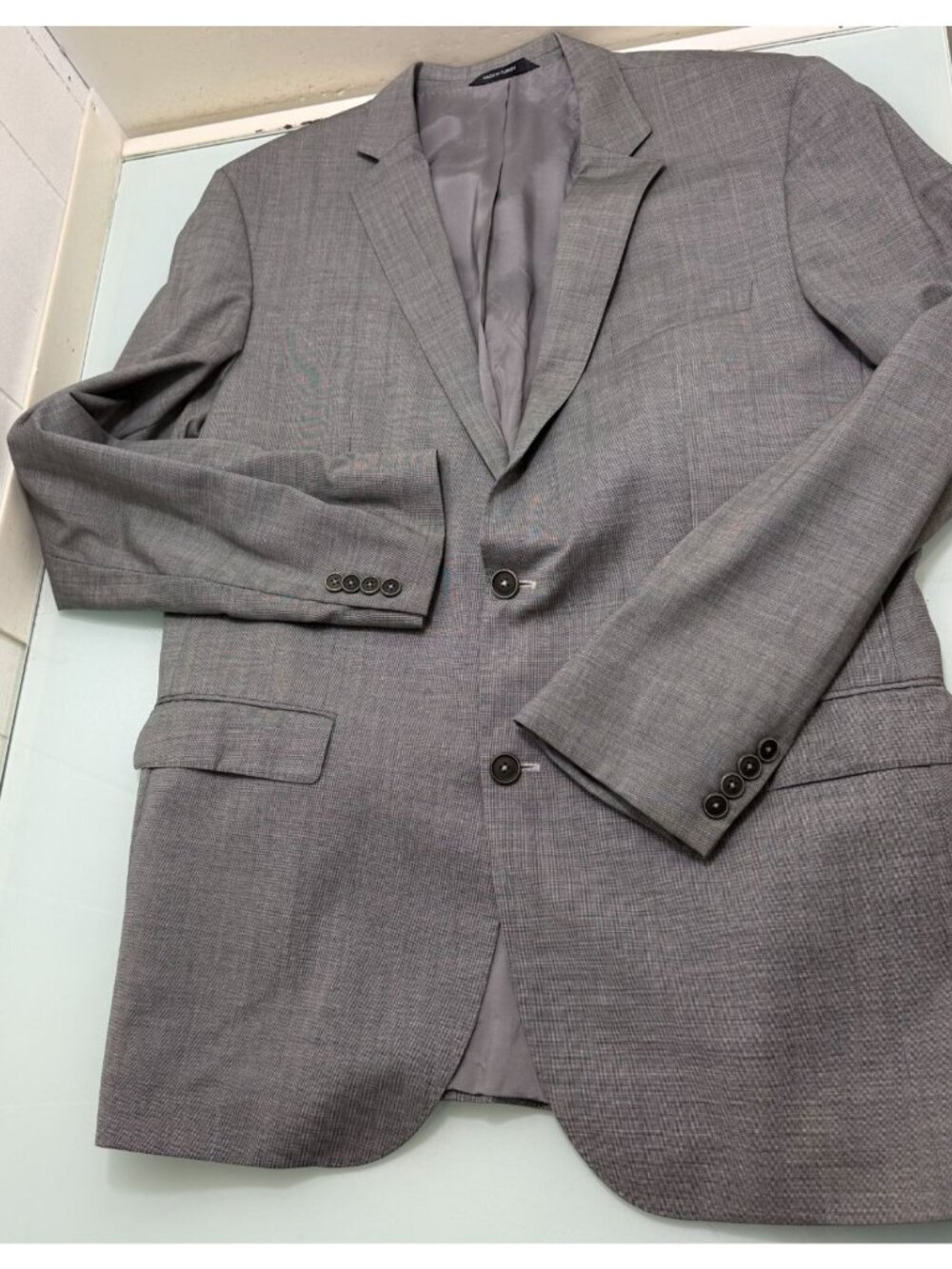 Hugo Boss Blazer Sport Coat Suit Jacket Tagged 44L Actual 42L Guabello Gray